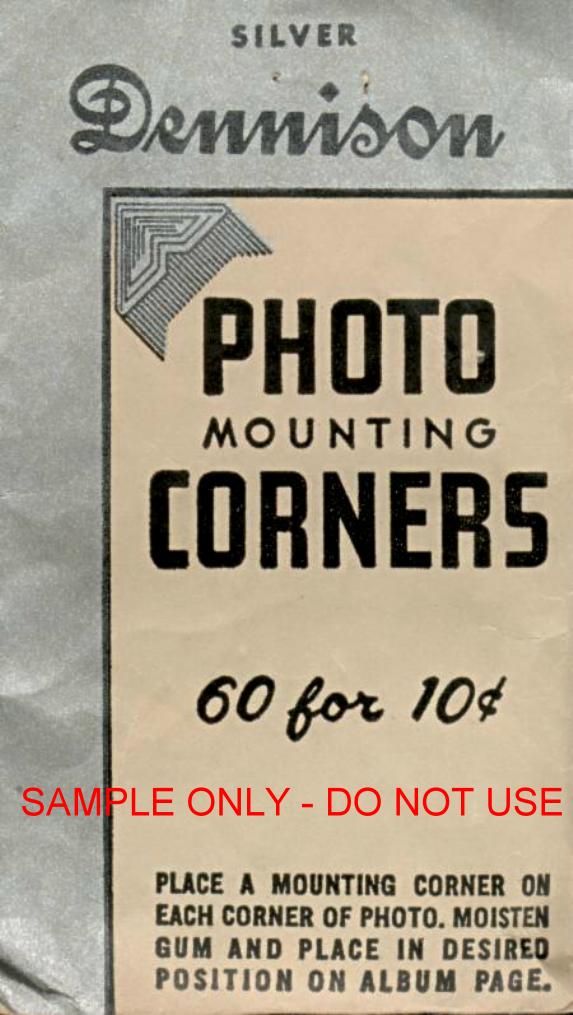 Dennison Picture Corners package